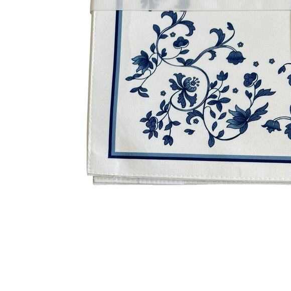 Blue Portofino by Spode Set of 4 Placemats 13x19 Blue & White Spring Floral NEW - Picture 10 of 14